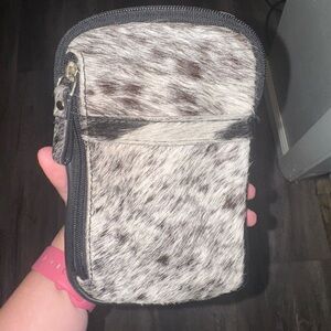 Myra Bag Black and White Mini Crossbody